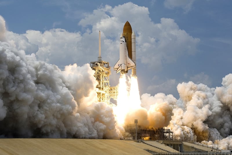 Space Shuttle Lift Off
